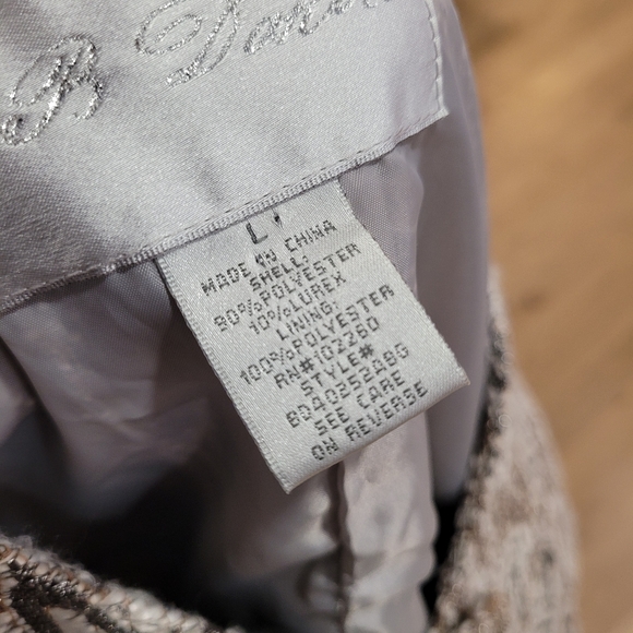 BB Dakota Ivory Beige Multi-Color Floral Tulip Tweed Coat Jacket Size Large - Picture 3 of 5